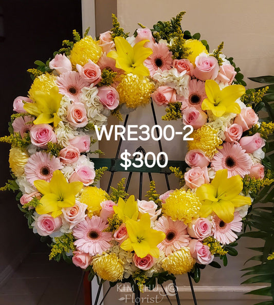 Flower Wreath WRE300-2