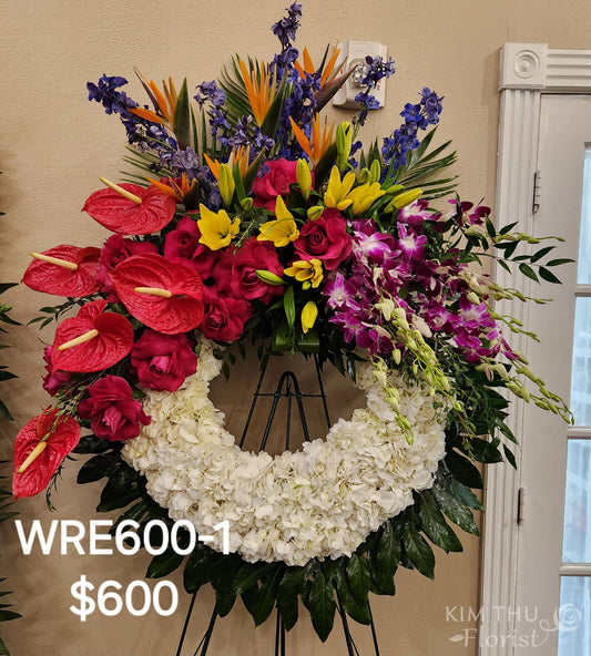 Flower Wreath WRE600-1